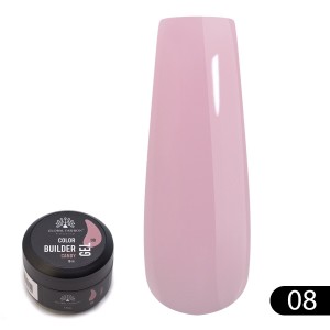 Гель для моделирования ногтей Global Fashion Color Builder Gel, 15гр, 08-Candy